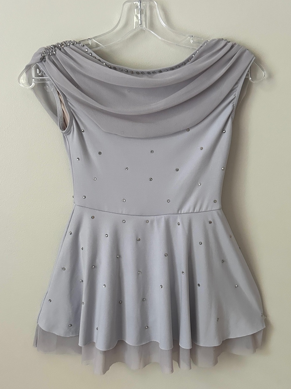 Weissman Grey semi custom stoned dance costume size MC